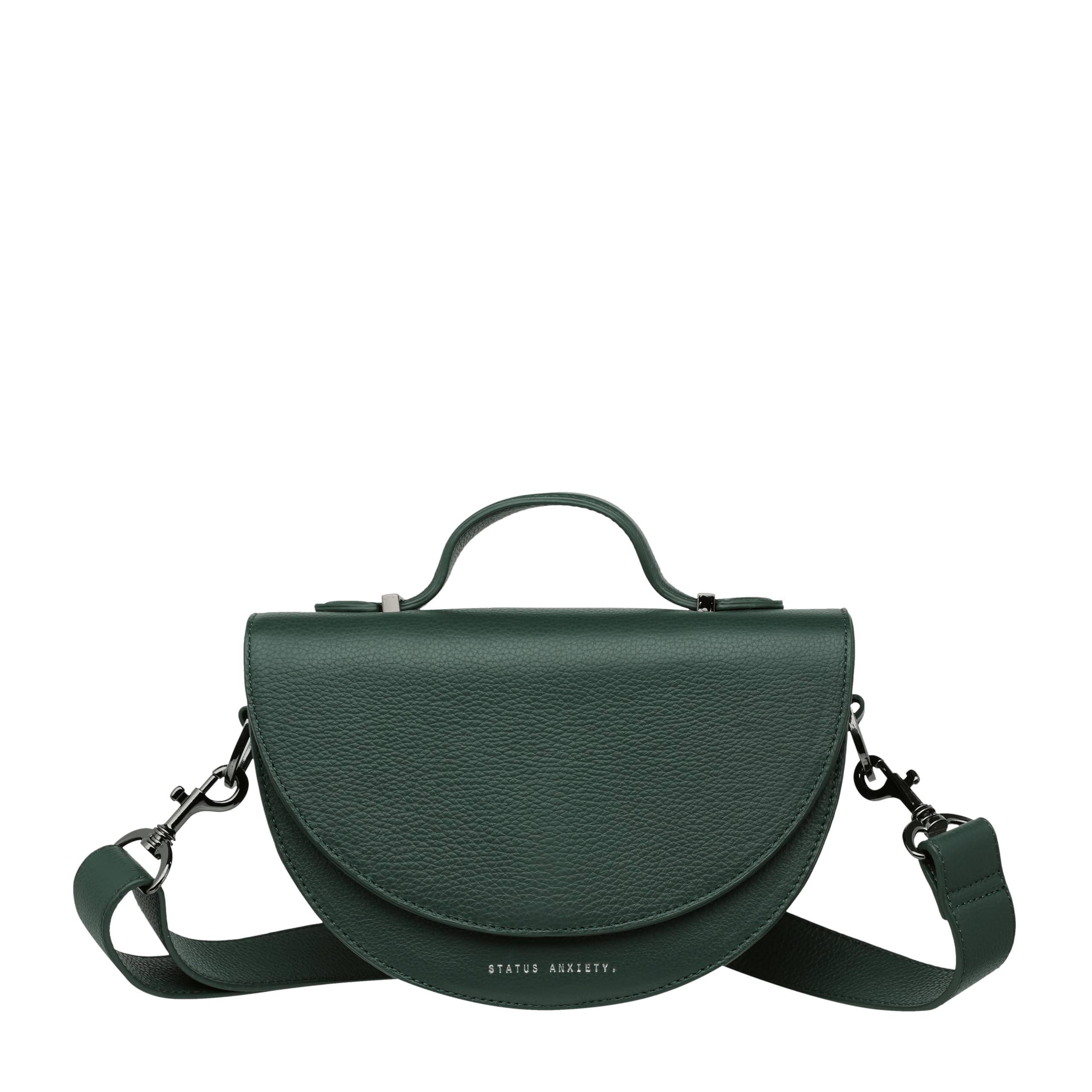 

ALL NIGHTER Shoulder Bag for Crossbody Adult Leather Korean Leather Green [Status Anxiety] Women, Bag, Bag, Strap, Cowhide, Bag, зелёный