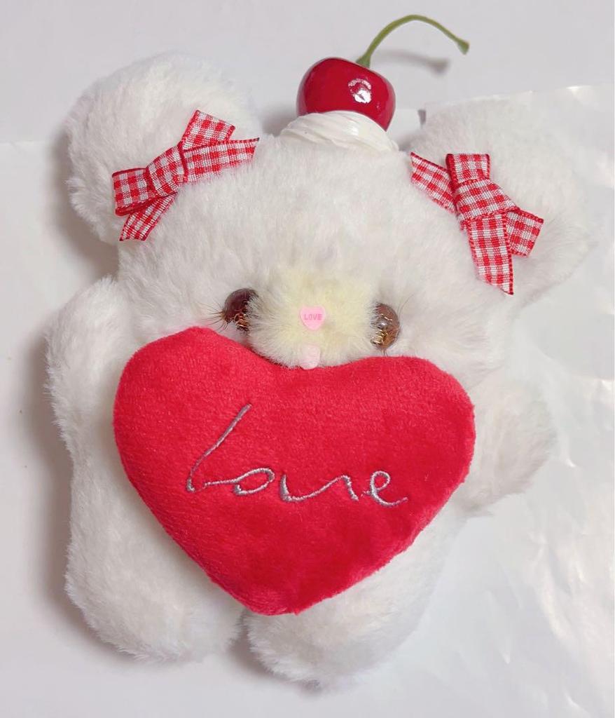 [USED] Popular artist's wool felt teddy bear handmade stuffed toy