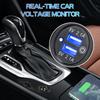 Quick Charge Dual Usb Car Charger Socket Waterproof 12v/24v Usb Fast Charging Socket Power Outlet With Touch Switch