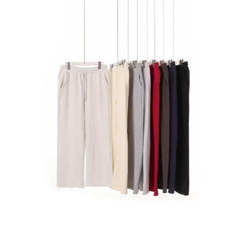 Autumn Sweatpants Women Straight Leg Sport Pants Ladies Gray Basic Joggers Wide Leg Women's Pants Trousers