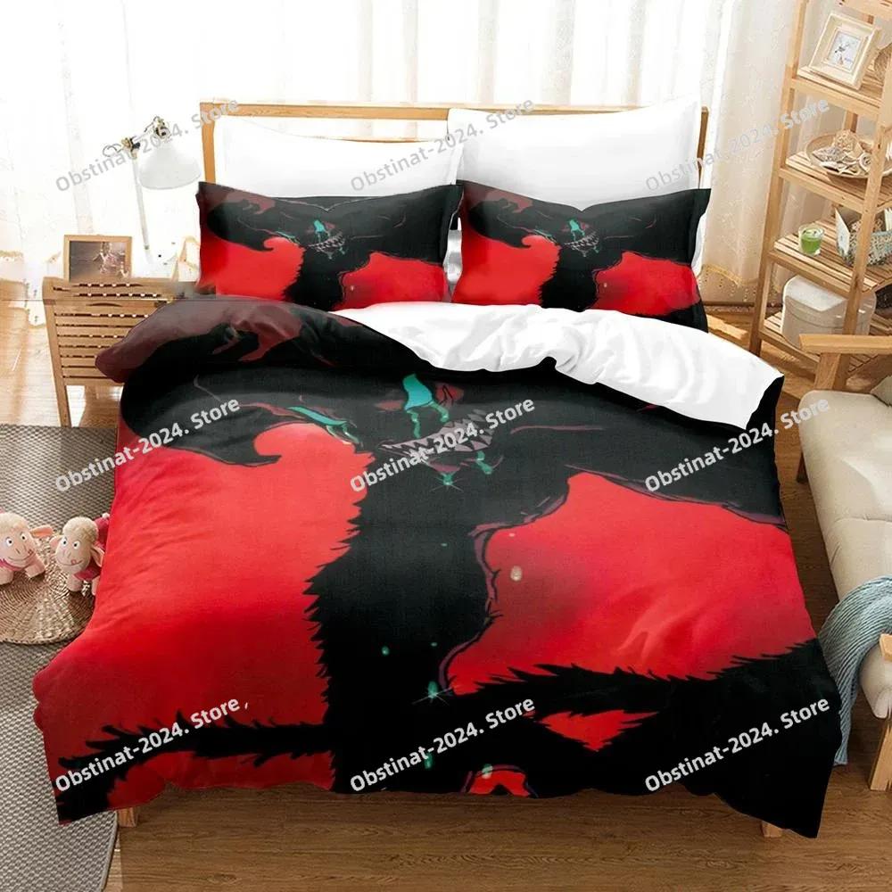 Devilman Crybaby Sängkläder Set Pojkar Flickor Tvilling Queen Size Påslakan Örngott Säng Barn Vuxen Mode Hemtextilextile
