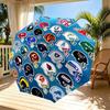 NFL Print Automatic Open Close Umbrella, Portable Foldable Umbrella, for Outdoor Commute Camping Trip, Ideal Birthday Gift