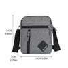 Daily Commuting Shoulder Bag, Casual Men's Bag, Multi-layer Fashionable Crossbody Bag, Outdoor Travel Bag