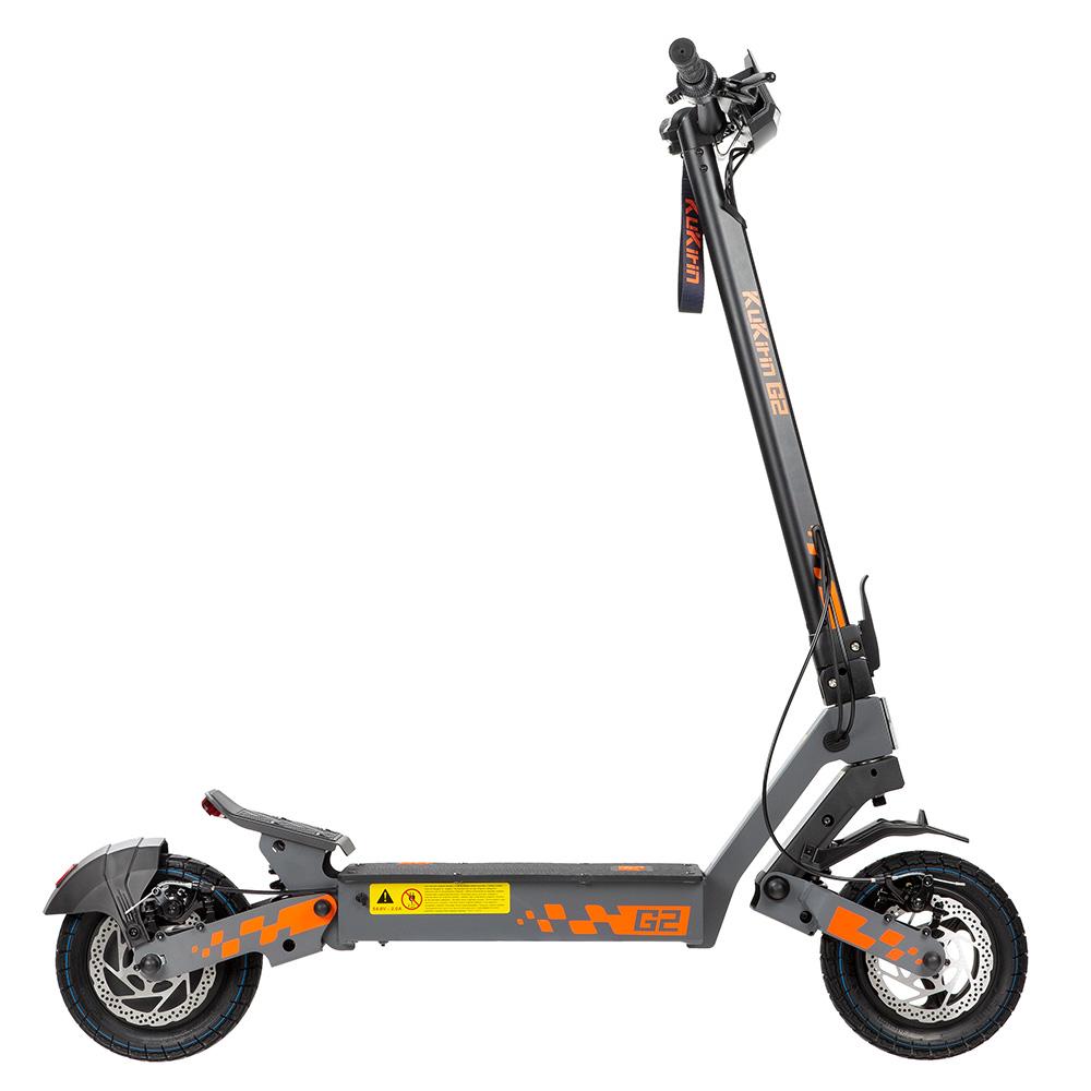 Electric Scooter Foldable Kukirin G2 10" Tire Dual Disc Brakes City Electric Scooter 48V 15.6AH Max Range 55Km Load 120Kg Black