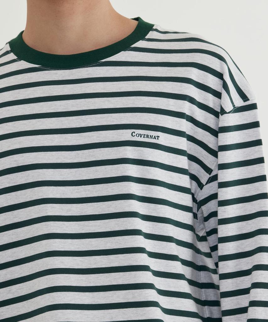 COVERNAT Striped Long Sleeve Green