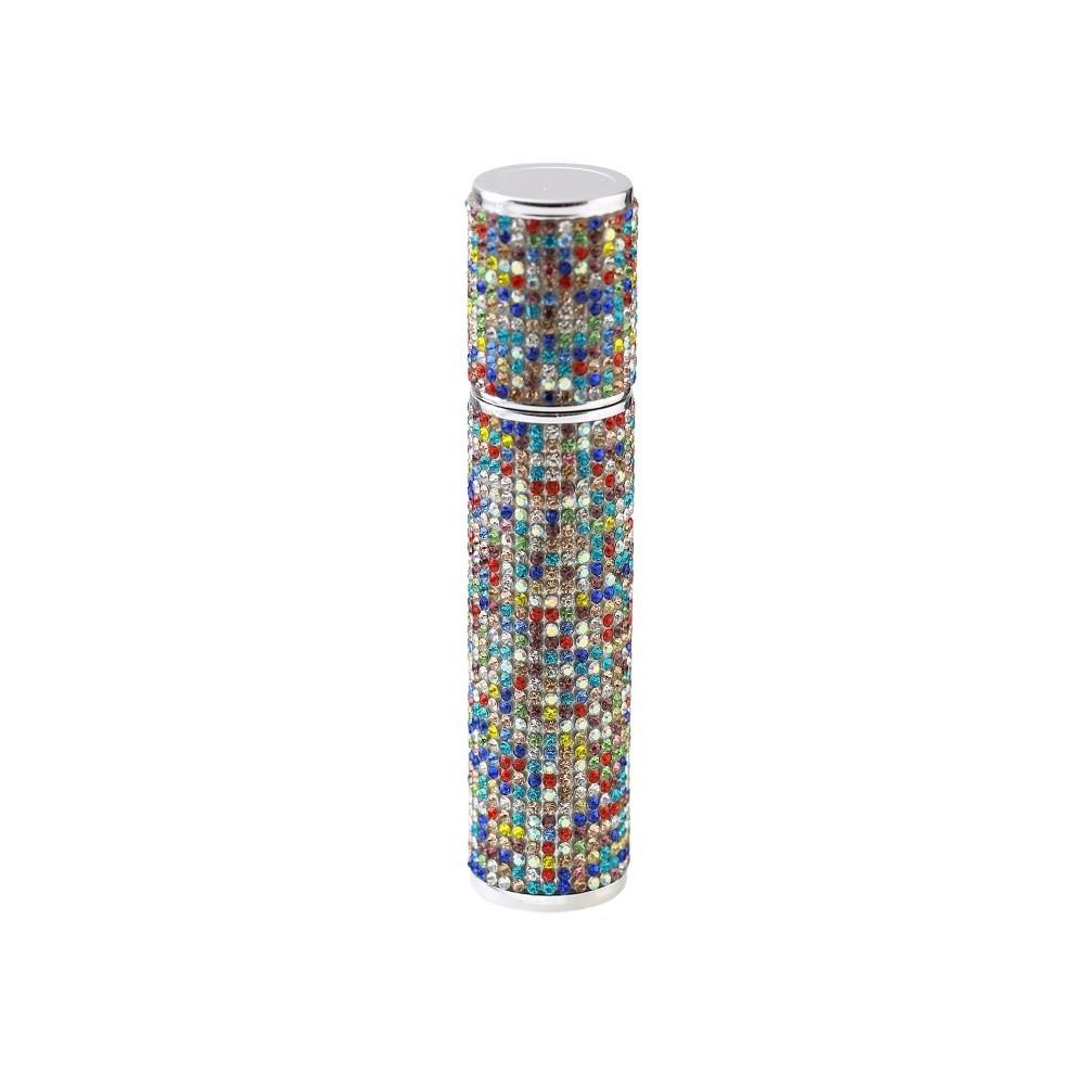 10ml Perfume Bottle Leak-proof Full Rhinestone Cosmetic Container Refillable Ultra-fine Mist Fragrance Container for Woman
