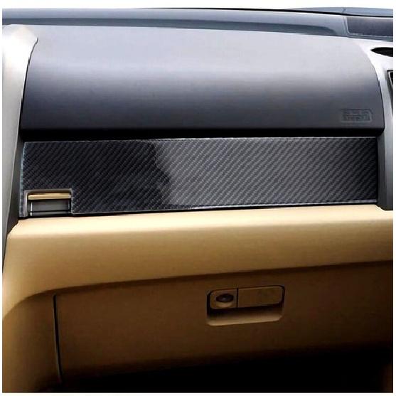 2x Carbon Fiber Copilot Dashboard Panel Cover Trim For Honda CR-V CRV 2007-2011