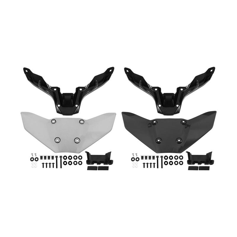 1Pc For Yamaha Motorcycle Windshield MT-09 MT09 2024 2025 With Mounting Screws And Brackets Windshield Protection Accessories