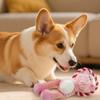Grinding Pet Bite Resistant Dog Chew Knot Animals Shaped Cartoon Cotton Rope Pull Ring Sounding Interactive Pet Supplies