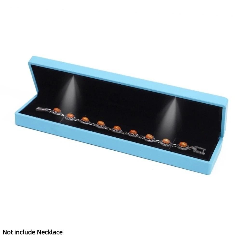 Jewelry Display Jewelry Gift Box Velvet Lined Necklace Storage Box Necklace