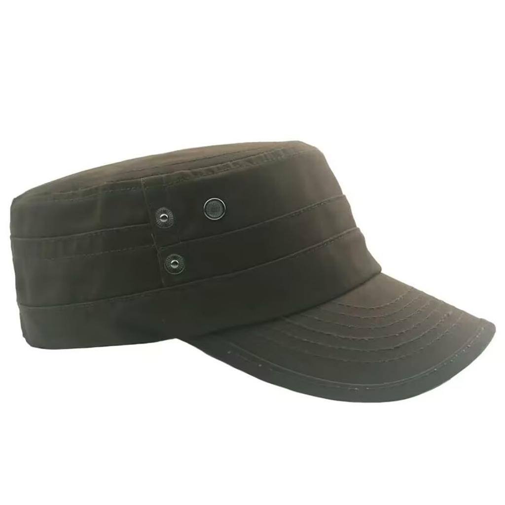 LOJAX Cotton Work Large Deep Stylish Unisex Men's Cap, Size, Fit, Hat, (Army Green)