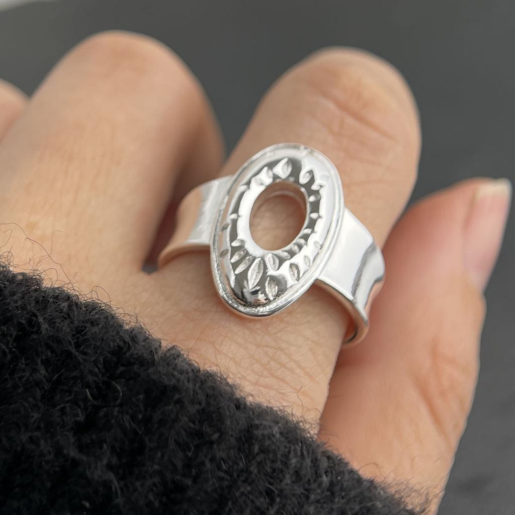 Xiaomi 925 Sterling Silver Rings for Women Couple Minimalist Handmade Simple Flower Heart Ring Fine Jewelry Gift Prevent Allergy