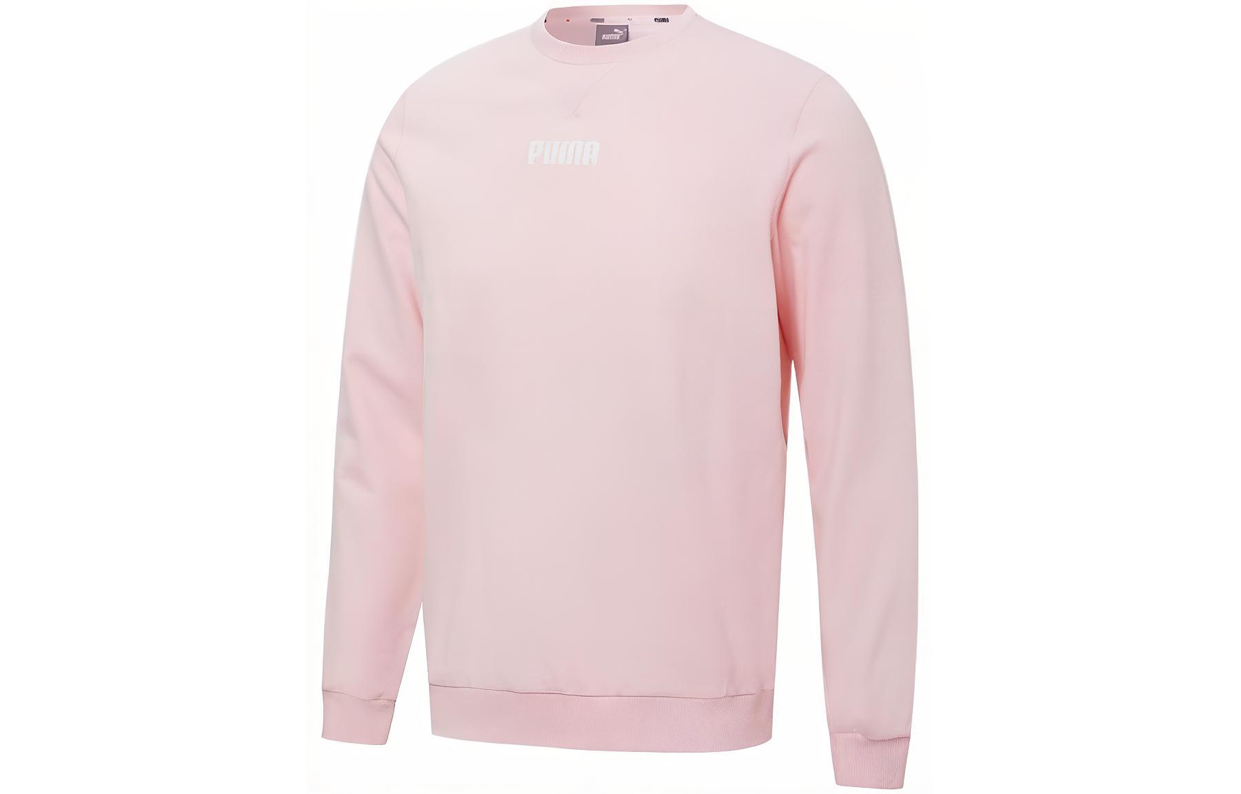 PUMA Sweatshirts Men s Pink Crew Neck Moderate Other 849575-16 L