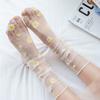 Femmes Transparent Stockings Sexy Harajuku Mesh Socks Frilly Chiffon Daisy Lace Socks Women