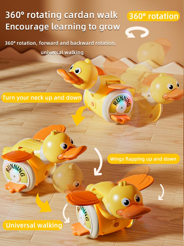 Interactive Electric Duck Musical Toy for Babies 18+ Months - Crawling & Head Lifting Training, Early Learning Educational Gift