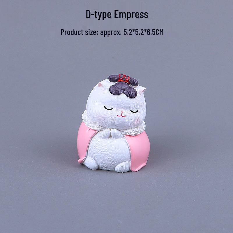 Forbidden City Cat Figurines: Cultural Creative Desk Decor, Beijing Souvenir & Birthday Gift
