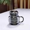250ml Heat-resistant Small Glass Teapot With Tea Infsuer Tea Leaf Herbal Strainer One Person Glass Tea Pot Kungfu Tea Set
