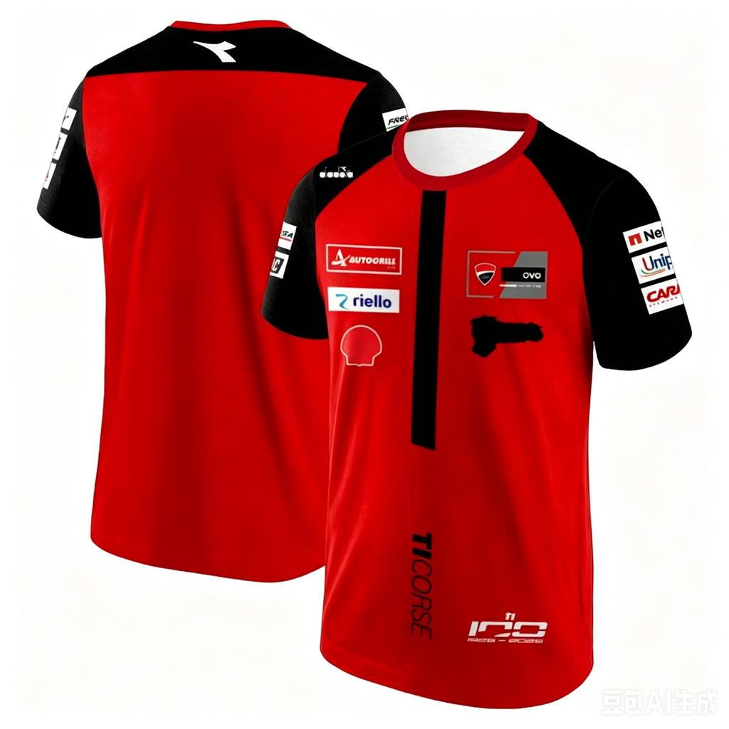 2026 Verão Novo Francesco Bagnaia 63 Equipe de Corrida Masculina Esportes ao Ar Livre Secagem Rápida Manga Curta Camiseta Tamanho 93 Edição Fã Top