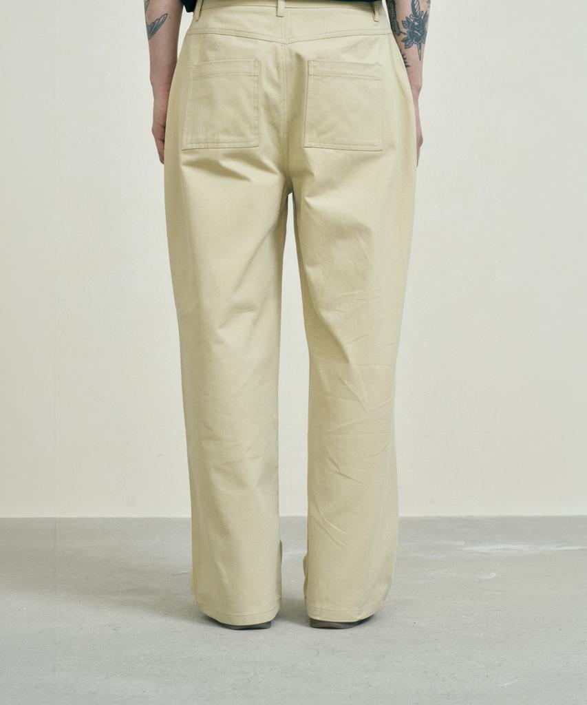 FERNOV Essential Semi-Wide Chino Pants Beige