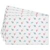 Cotton Linen Waterproof Placemats Set of 4, Daisy Floral Dining Mat Table Mats Decor