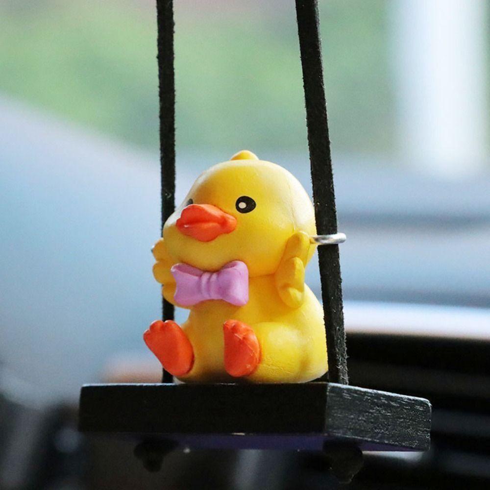 Small Yellow Duck Practical Small Decorations Car Craft Supplies Pendant Portable Simple Creative Car Car Accessories