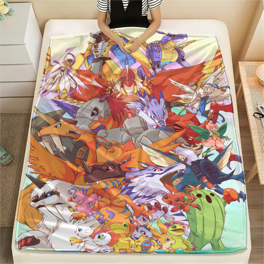 Digimon Sincerity Theme Blanket, Digimon Fan Soft Throw, Ideal Gift