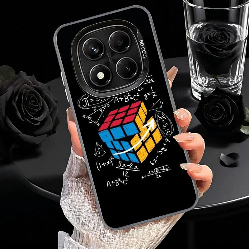 Rubik Cube Formula Spoofs Math Soft Phone Case for Xiaomi Redmi Note 13 14 15 Pro Plus 12S 12 11S 11 11T 10S 10 Shockproof Cover