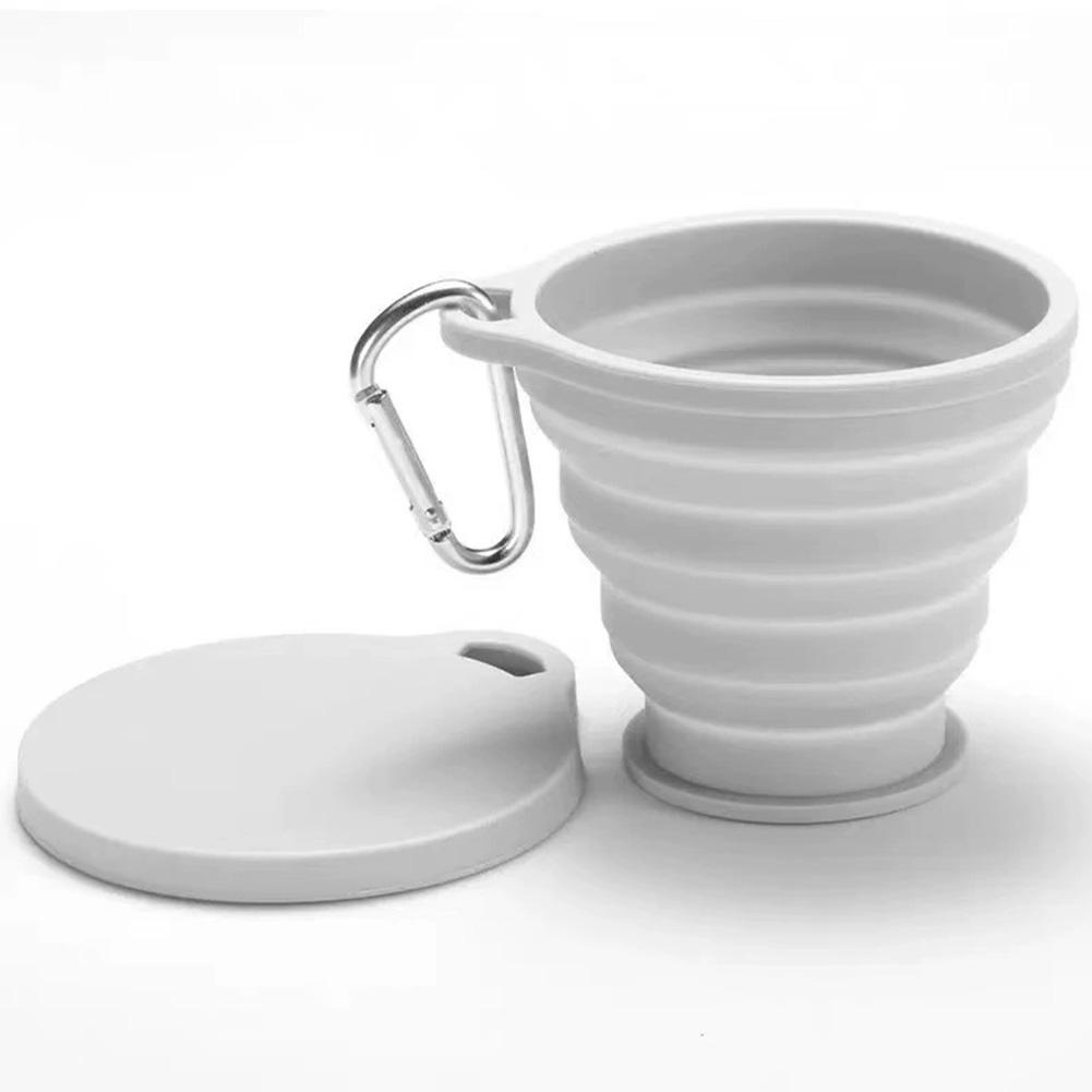 Collapsible Silicone Drinking Cup Portable Foldable Water Mug For Camping Hiking Outdoor Travel Space Saving Accessory