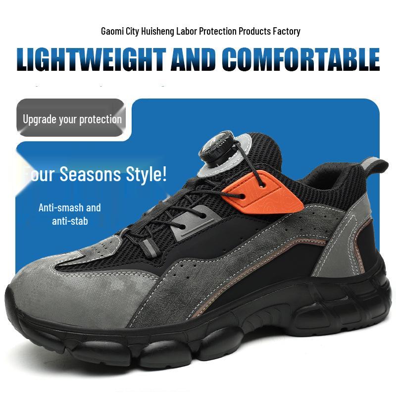 

Легкая защитная обувь Temu: Ударопрочный, Устойчивый к проколам, Удобный, Износостойкий для долгого стояния HS362-yellow;43