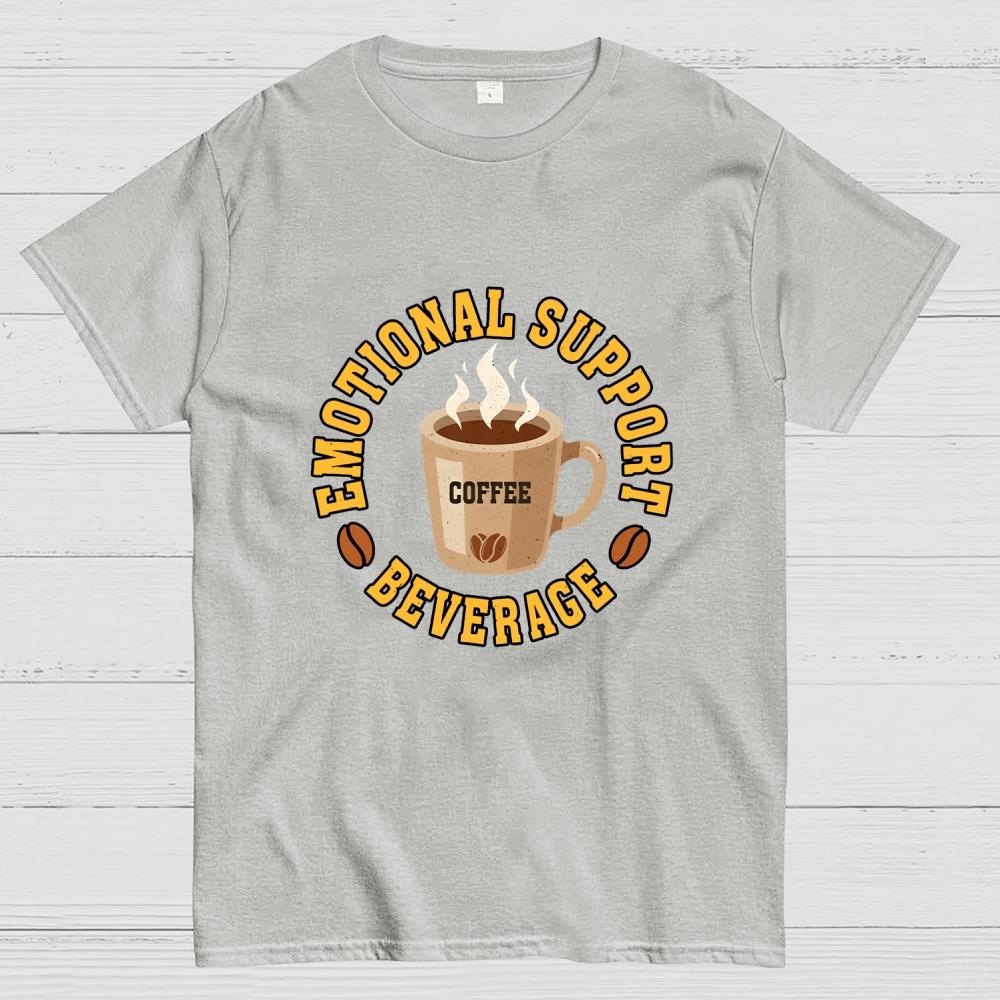 Emotional Support Beverage Cotton Casual Cool Loose T-Shirt