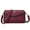 Solid Color Luxury Designer High Quality Leather Women's Handbag Purses Multifunctional Ladies Shoulder Messenger Bags Sac Femme