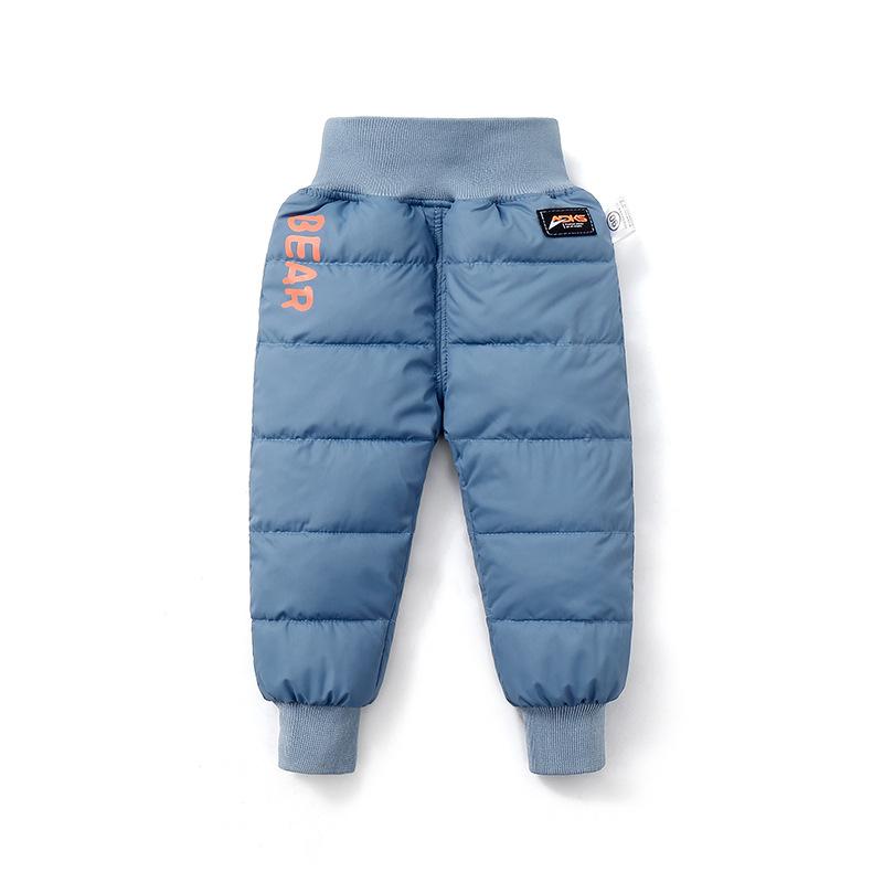 Winter Kids Trousers Baby Toddler Child Warm  Down Pants Soft Fashion Waterproof Outdoor Trousers Kids Clothing