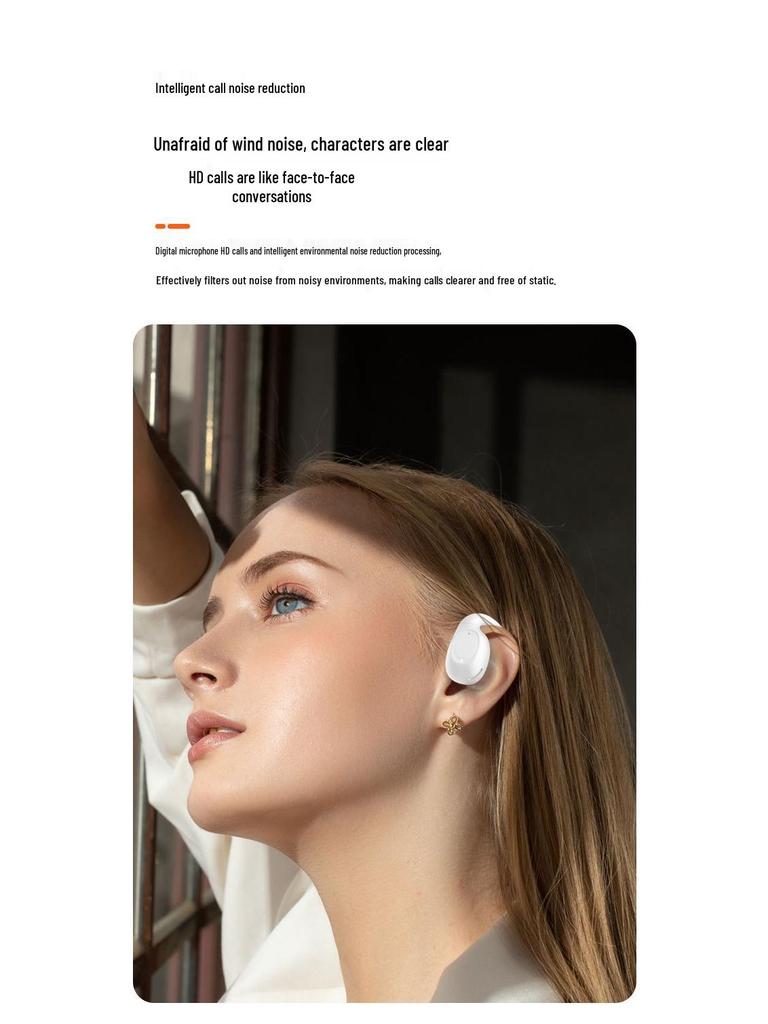 Wireless Ear-hanging Bluetooth Earphones: Painless, High Volume, Business Style