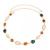 Gold Link Body Chain Resin Gem Body Jewelry New Waist Ornament  Vacation Wear