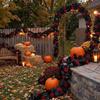 Gothic Style Maple Leaf Garland Lifelike Artificial Plant  Christmas Decor