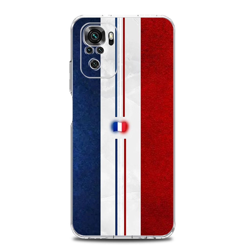 National Flag RU FR UK Soft Phone Case For Xiaomi Redmi Note 15 14 13 12 4G 10 11 Pro Plus 5G 14C 13C 12C 10C 9A Cover