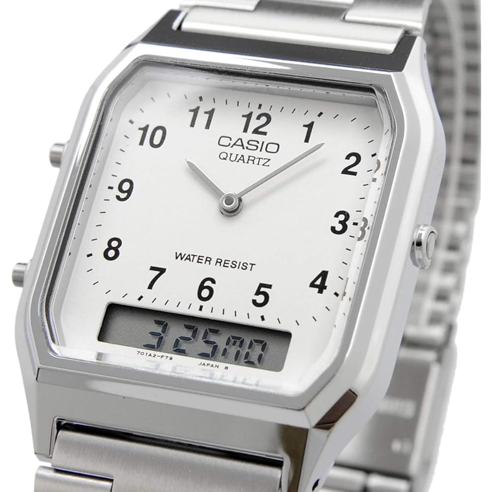 [Casio] CASIO Analog and Digital Quartz Men's Watch AQ-230A-7B Silver Overseas Model [Parallel Im...