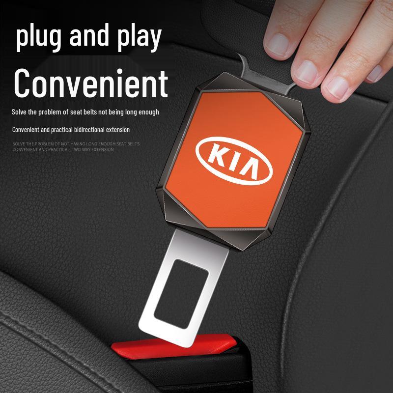 Kia Seatbelt Buckle Clip and Extender for K2, K3, KX3, Arona, KX5, Sportage