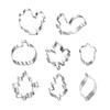 8 Stück/Set Plätzchenausstecher Edelstahl Thanksgiving Form Backform Backen Keks Fondant Kuchen Ausstecher Küche Prägeform
