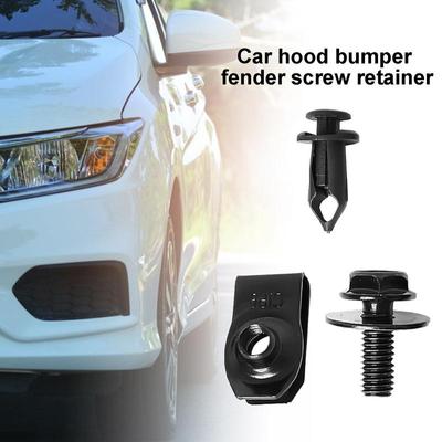 Car Body Bolts & U-Nut Clips Push Retainer Fastener Rivet Clips Automotive Hardware Bumper Clips Bumper Engine Hood Shield Panel