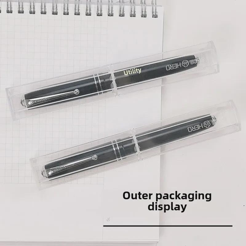Hero 856 Classic Calligraphy Fountain Pen with Spiral Cap - Ideal for Students, Business, and Gifts.