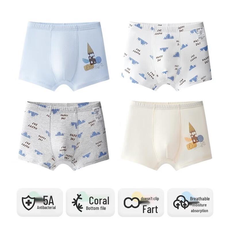 Engbolun Jungen Sommer Modal Boxershorts 4er-Pack