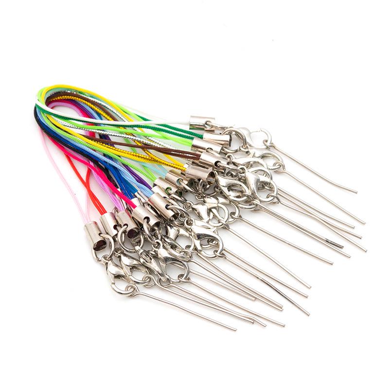 9-Shaped DIY Jewelry Pins & Lobster Clasp Mobile Phone Cord with Polymer Clay Pendant & Wool Felt Lanyard Accessories