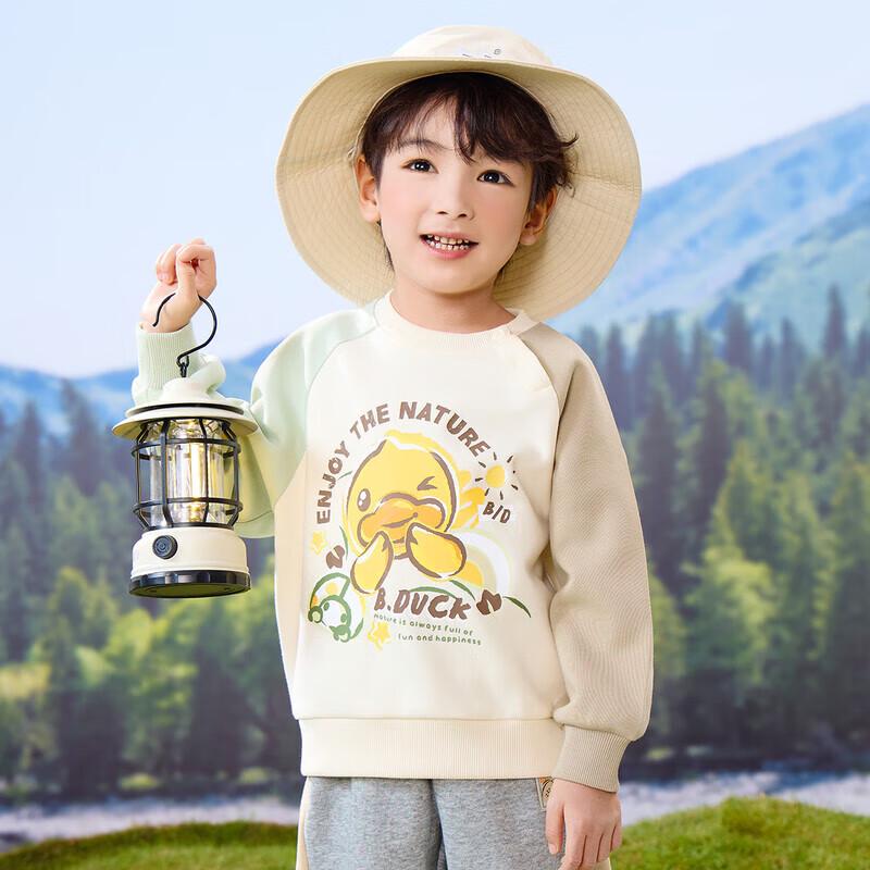 B.Duck Kids  Raglan Sleeve Sweatshirt 90