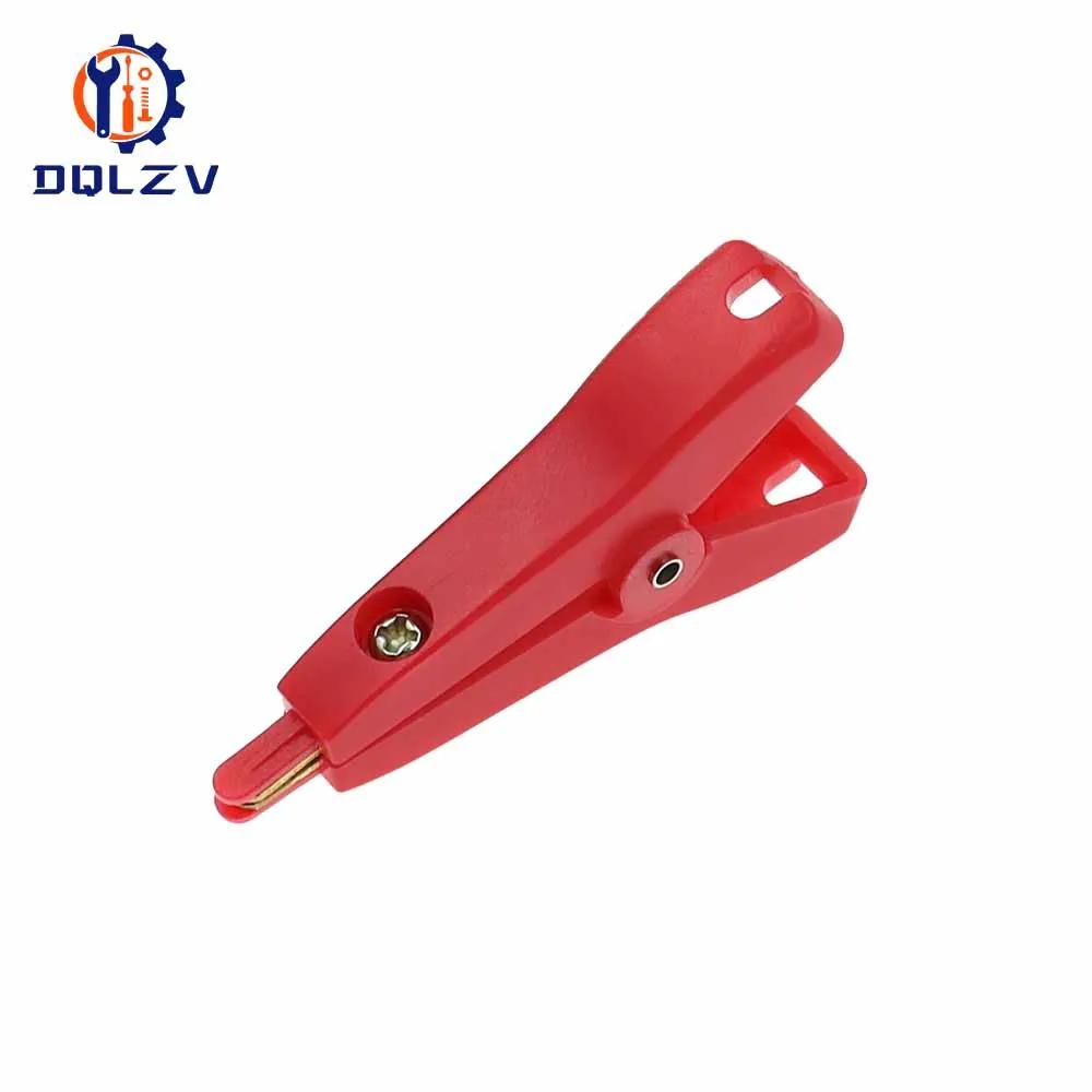 5PCS Insulated 5A Flat Crocodile Clip, 52mm LCR Kelvin Copper Brass Alligator Clamp, Cable Battery Metal Test Clips