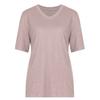Shop   Women Slub CoTTon V Neck ShorT sleeVe T shirT Brown Dai Wsh 0520