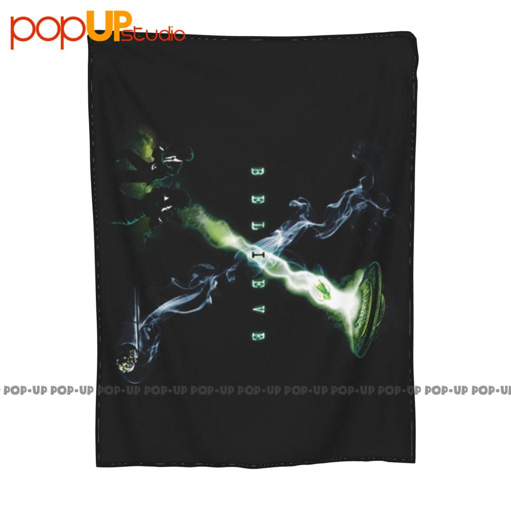 I Believe Alien Ufo Fox Mulder Dana Scully Smoking Man The X Files Ultra-Soft Blanket Quilt Winter Sofa Cover Bed Covers