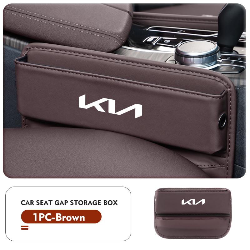 Leren Opbergdoos met Gevuldop voor Autostoel, Bekerhouder Accessoires Voor KIA K5 K2 Optima Soul Spectra Niro Cadenza Sephia Carens