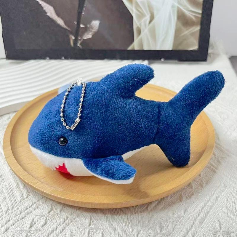 18cm Niedlicher Simulationshai Plüsch Anhänger Spielzeug Weicher Cartoon Wal Stofftier Rucksack Schlüsselanhänger Tasche Anhänger Kinder Geburtstagsgeschenke