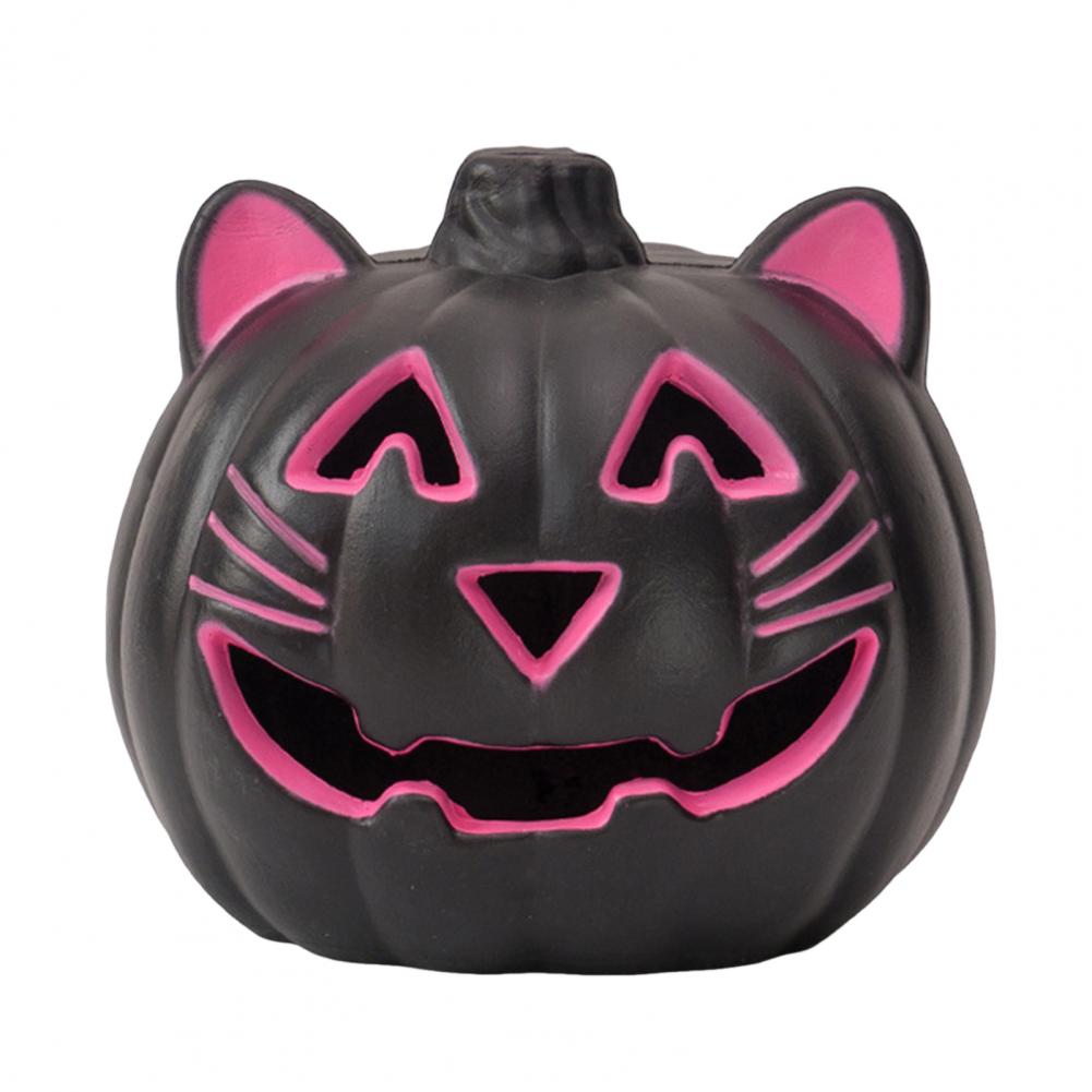 Leuchtende Kürbisdekoration Gruselige Halloween-Kürbislaternen für Innen- und Außendekoration Leuchtende Ornamente mit geschwungener Form für Party